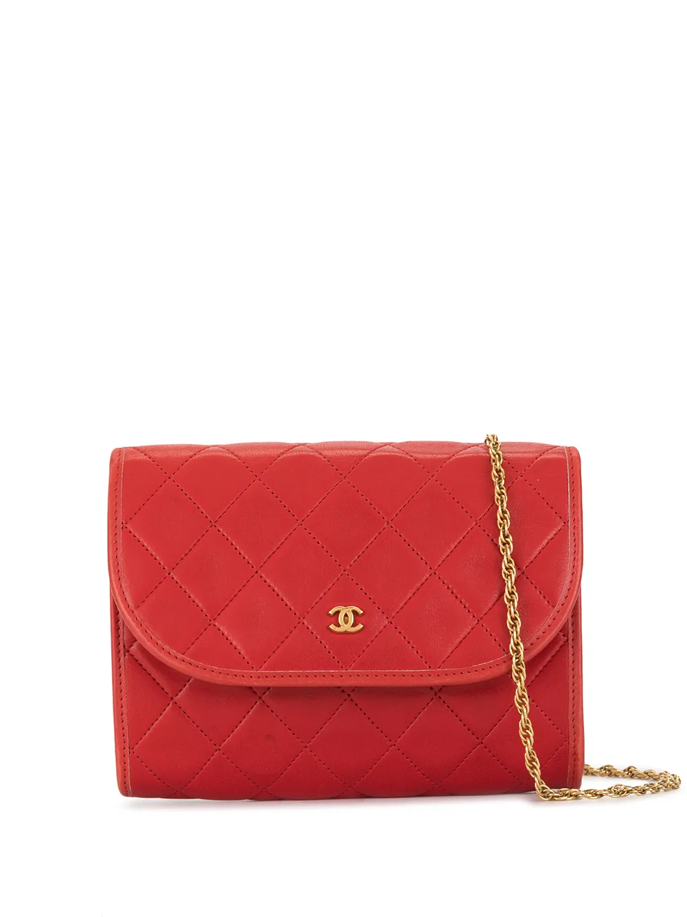 CHANEL PreOwned Diamond Quilted Shoulder Bag Farfetch