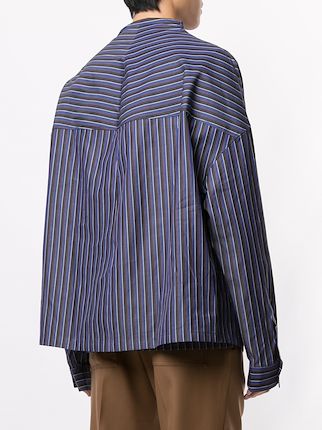 draped striped shirt展示图