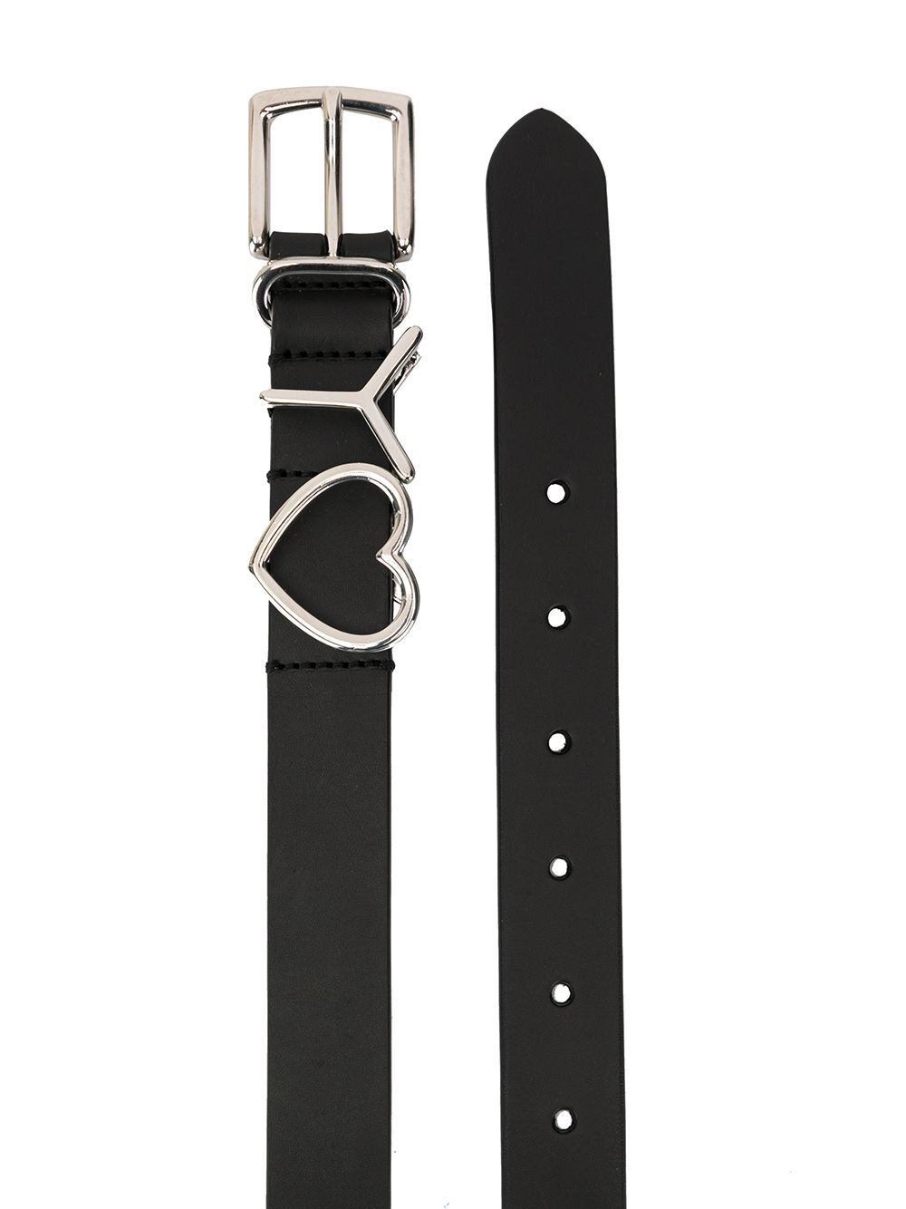 фото Y/project logo heart buckle belt