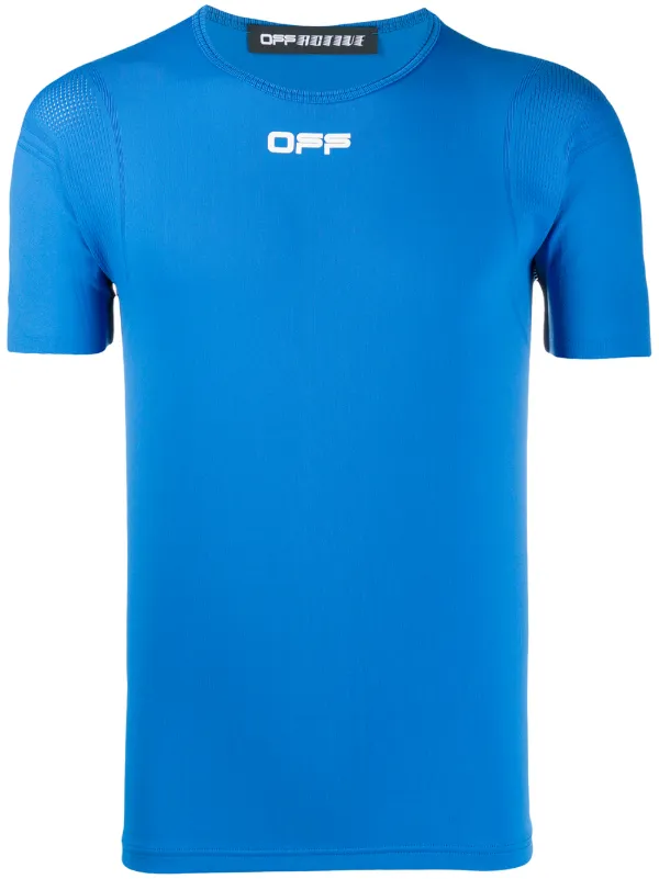 blue off white t shirt