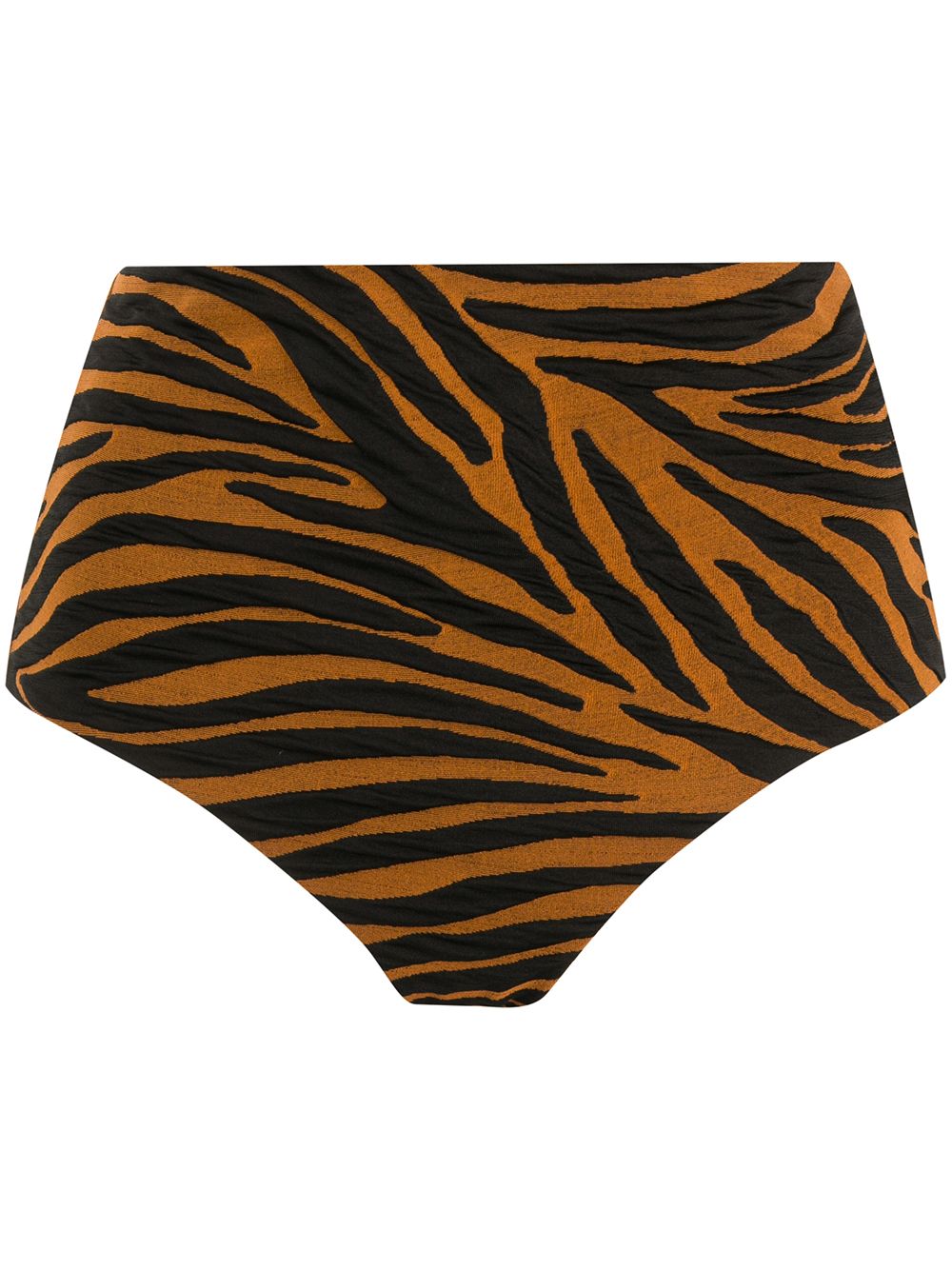 фото Mara hoffman zebra print high-waisted bikini bottoms