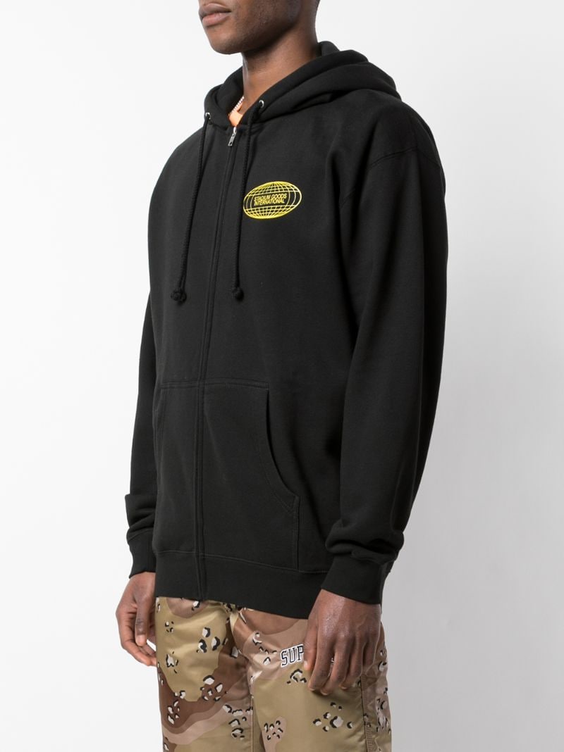 Shop Stadium Goods International Logo Hoodie In Black