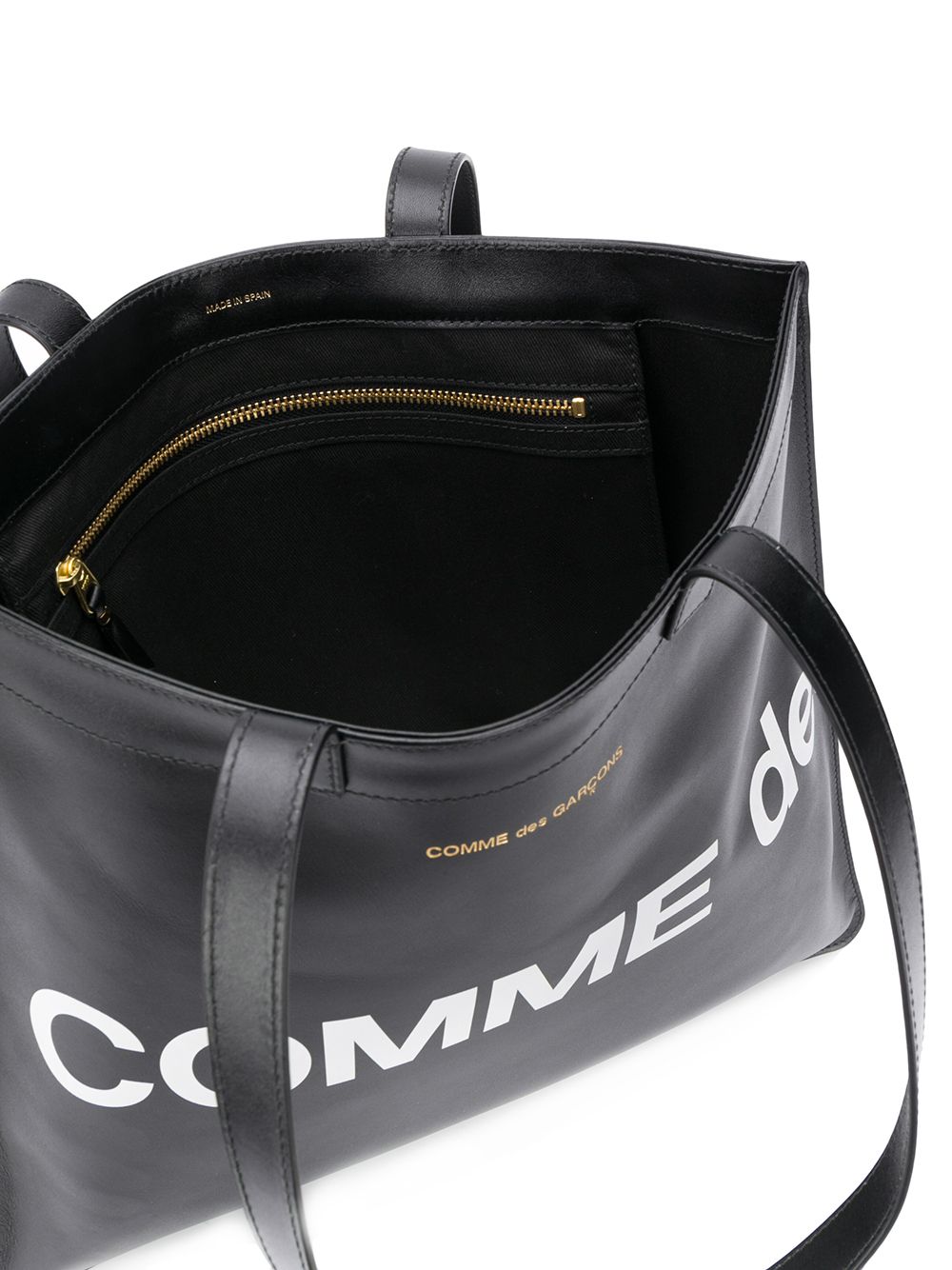 фото Comme des garçons wallet logo print tote