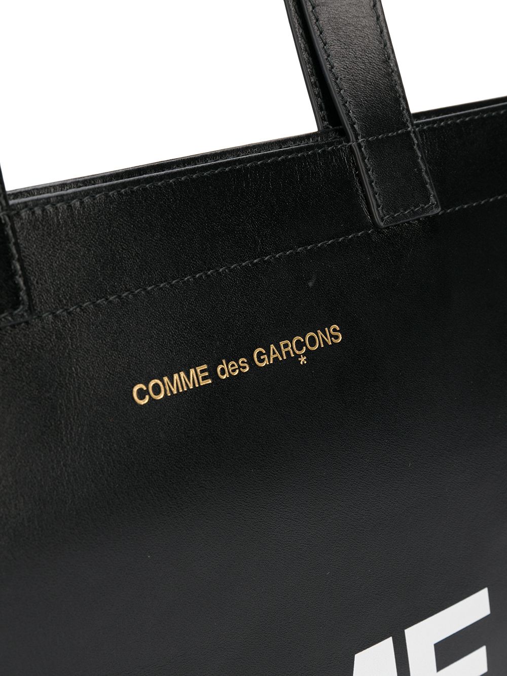 фото Comme des garçons wallet logo print tote