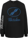 We11done oversized logo sweatshirt - Black