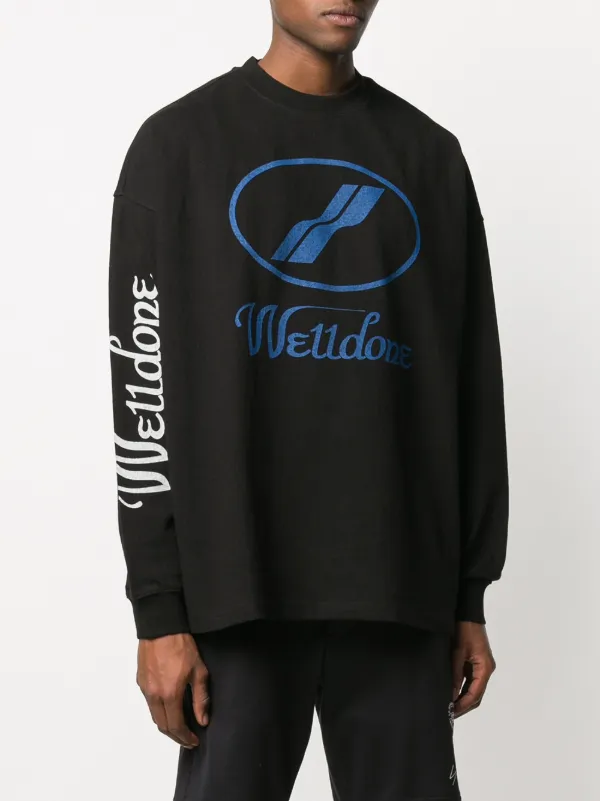 We11done Oversized Logo Sweatshirt - Farfetch