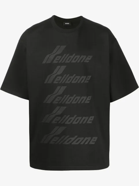 We11done oversized logo-print T-shirt