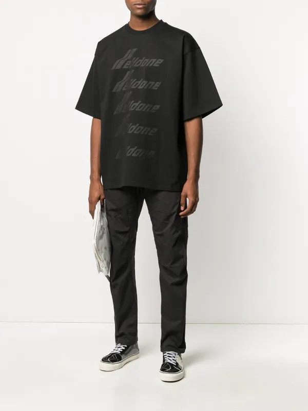 LOUIS VUITTON Black Logo Mono T-shirt - M