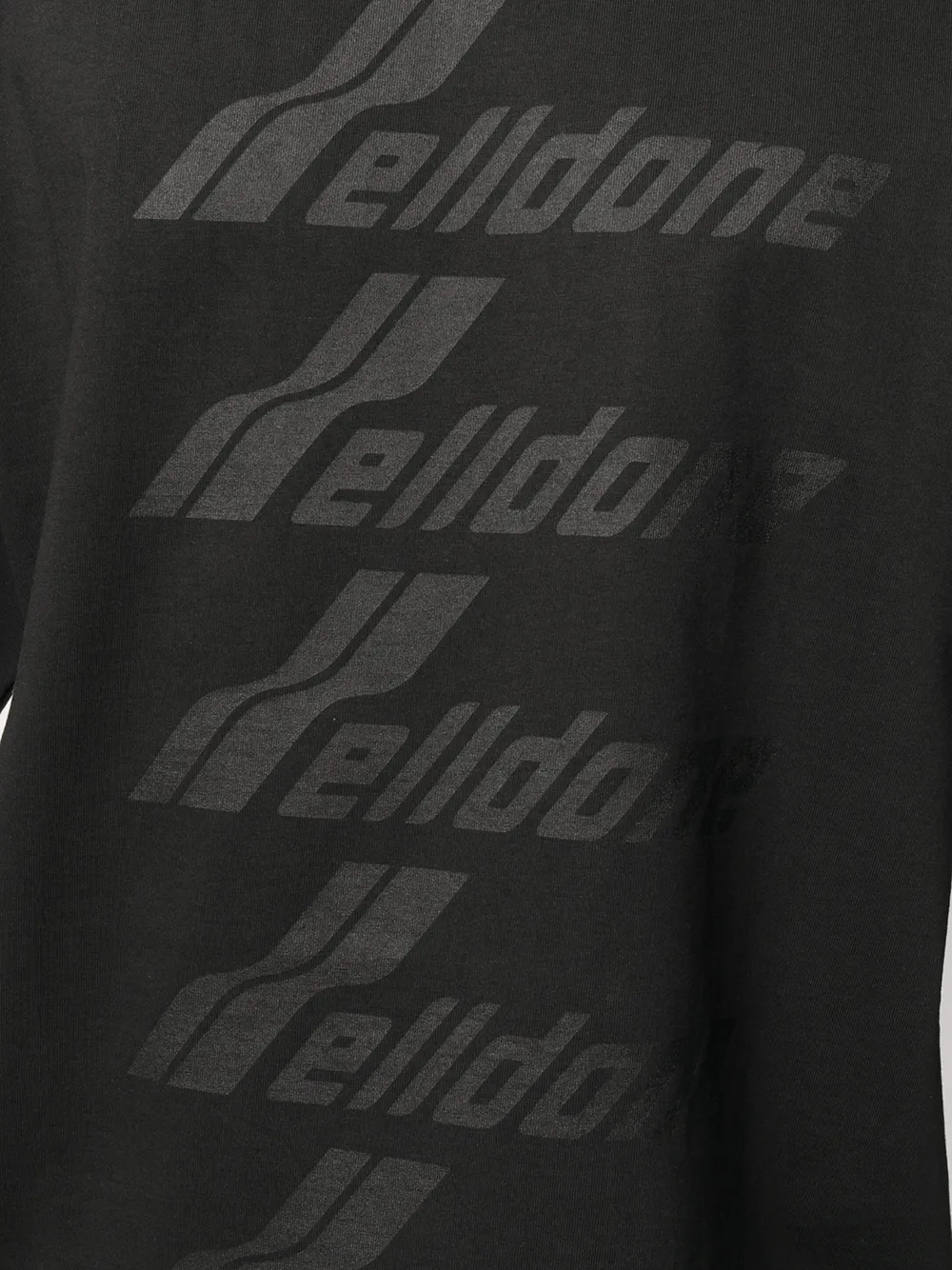 We11done オーバーサイズ ロゴ Tシャツ | ブラック | FARFETCH JP