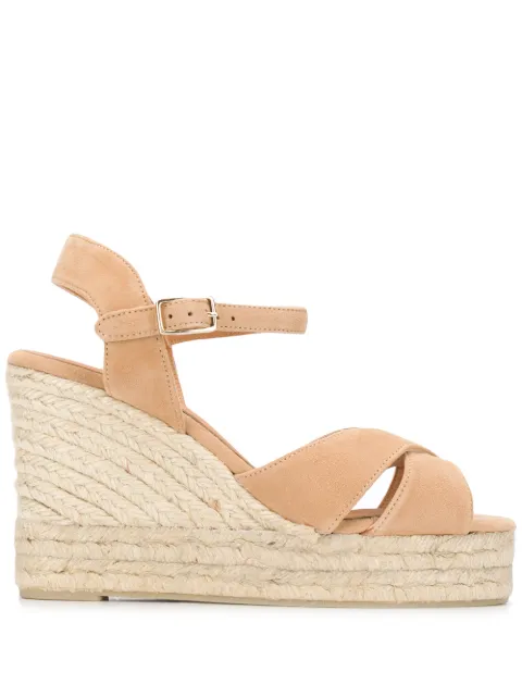 Castaã±er Blaudell Espadrille Wedge Sandals In Neutrals