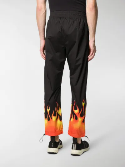 Palm Angels flame print track pants 