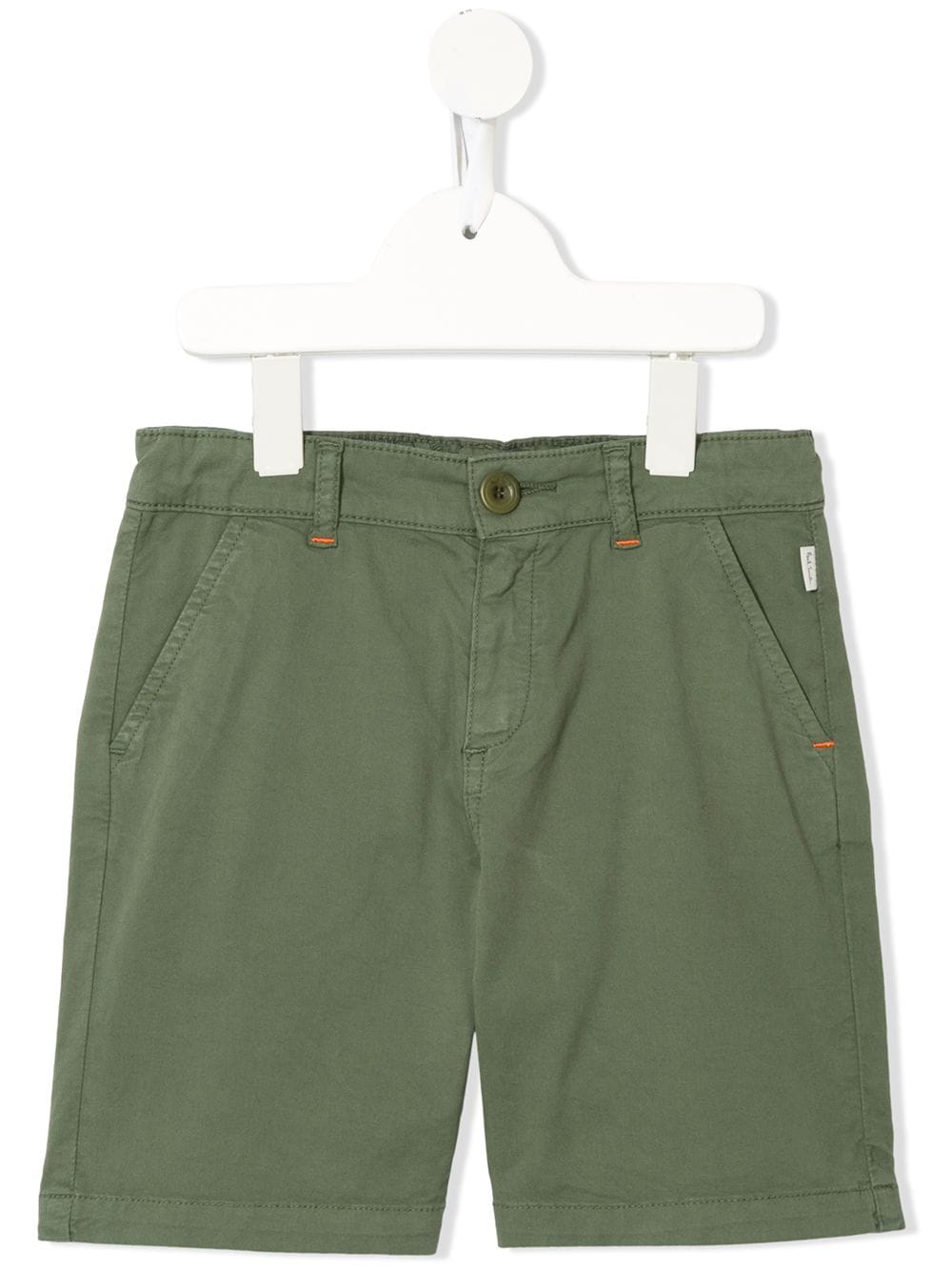 Paul Smith Junior Kids' Zebra Logo Chino Shorts In 绿色