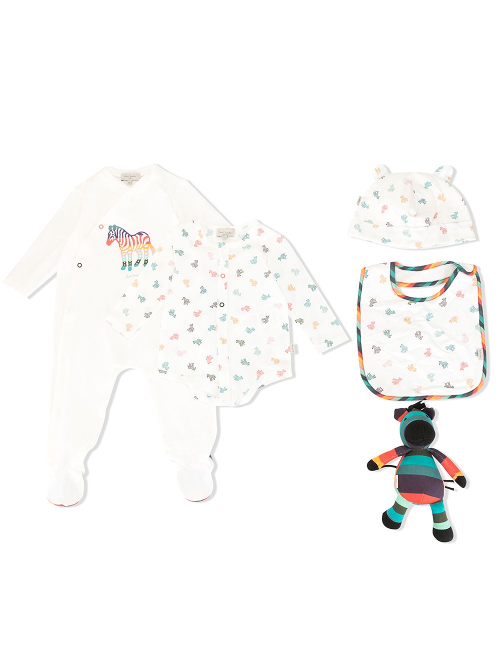 Paul Smith Junior Babies' Artist Stripe Pyjama Gift Set In White