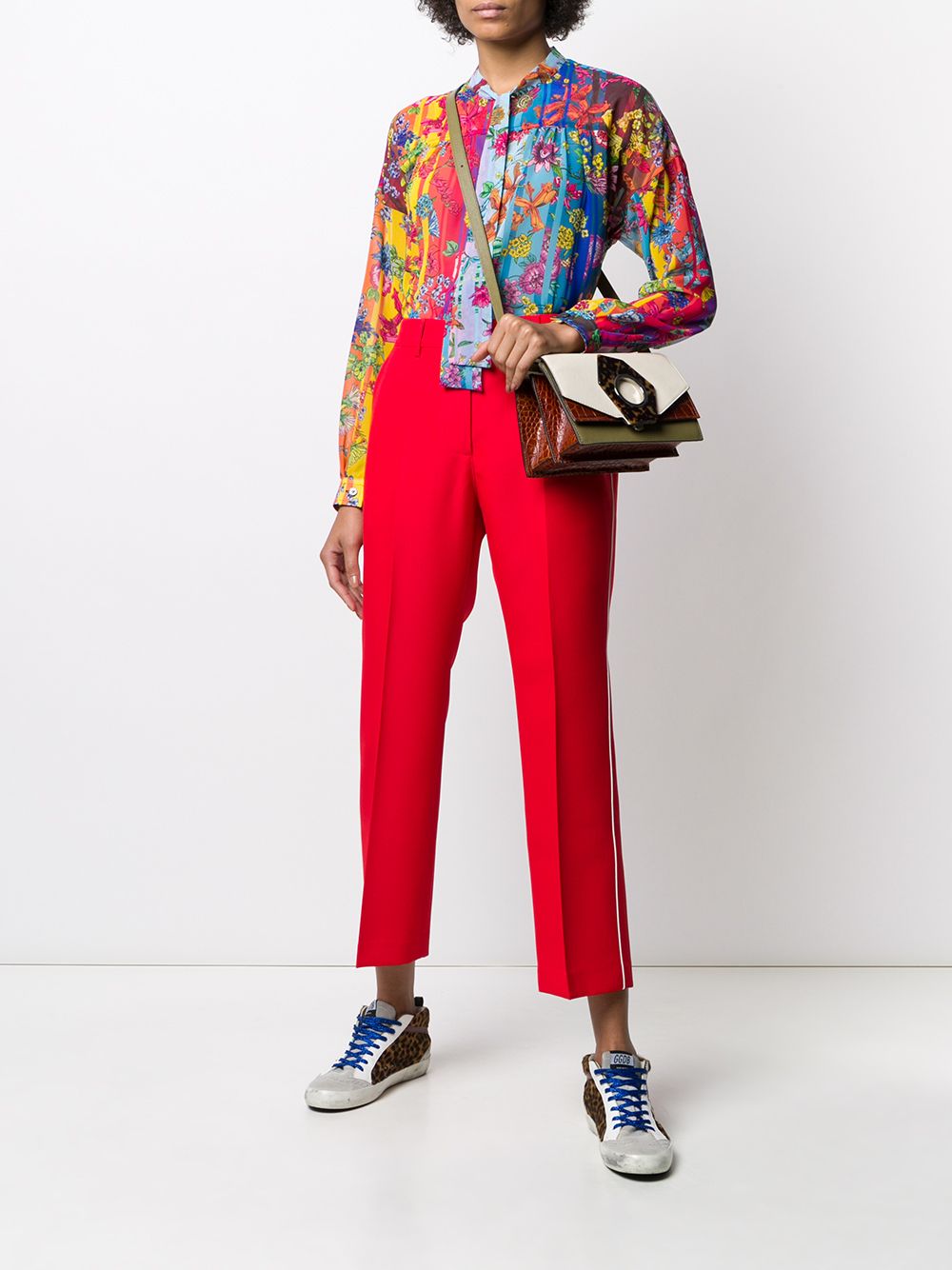 фото Golden goose stella floral-print blouse