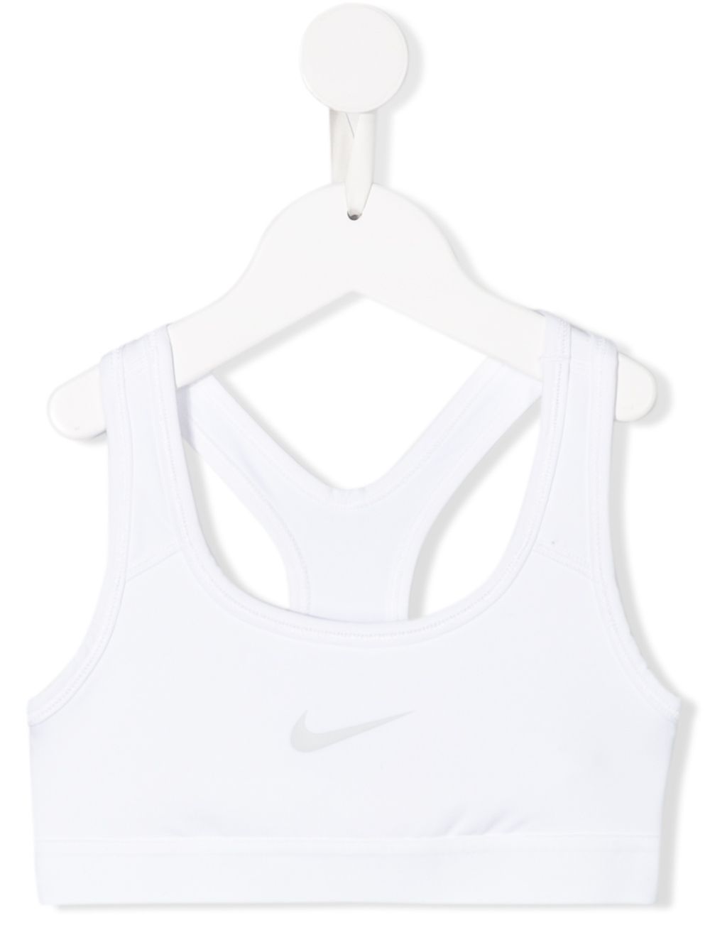 фото Nike kids swoosh-print cropped tank top