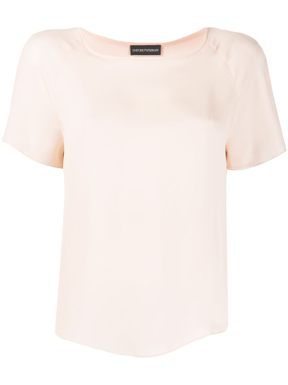 Shop Emporio Armani Short Sleeve Blouse In Pink