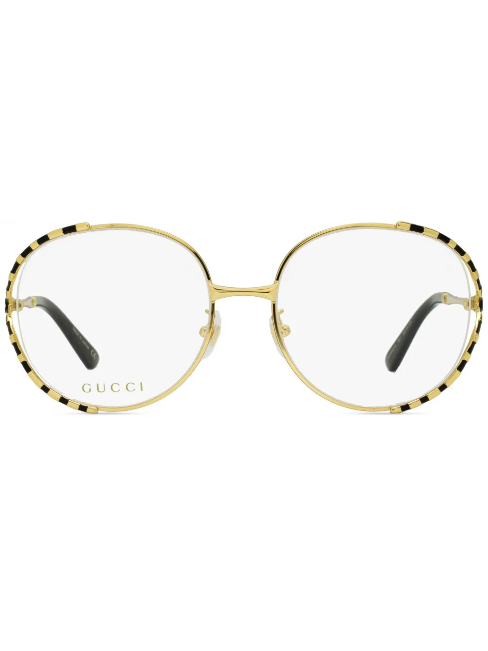 Gucci Eyewear ラウンド眼鏡フレーム | ゴールドトーン | Image 1