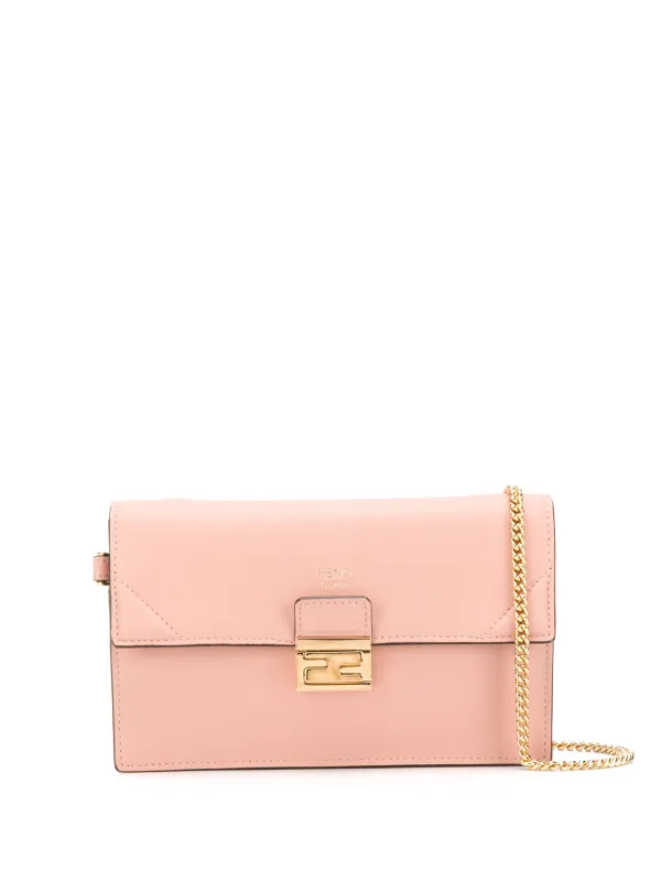 fendi pink wallet on chain