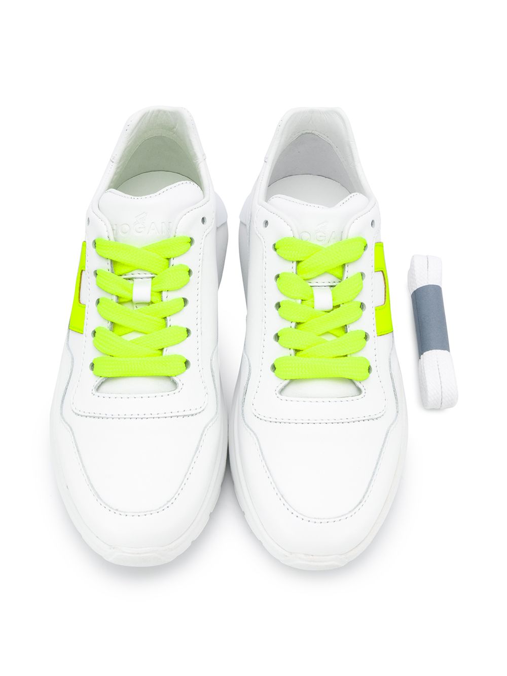 фото Hogan kids logo patch low top sneakers