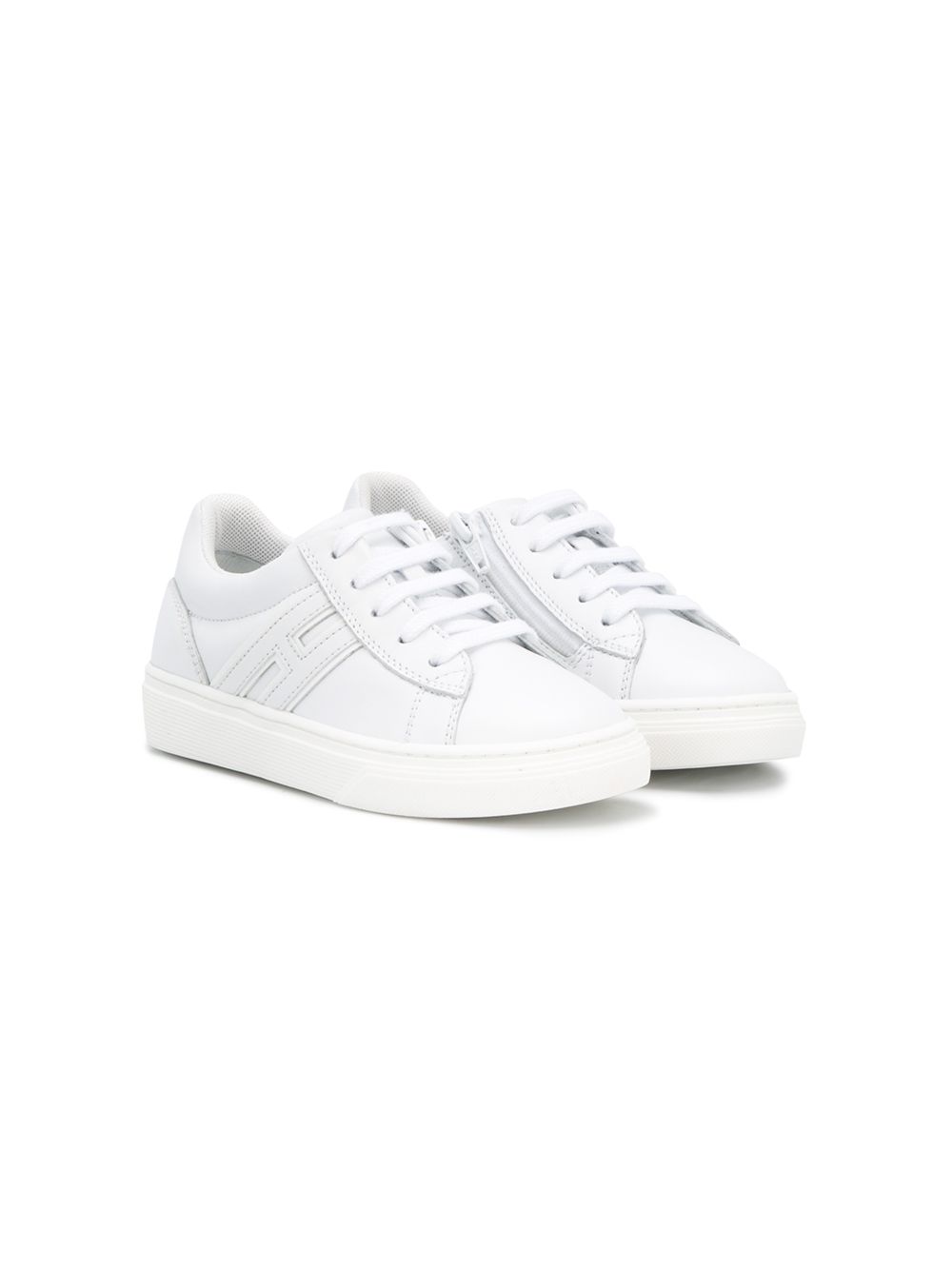 фото Hogan kids side zipped low top sneakers