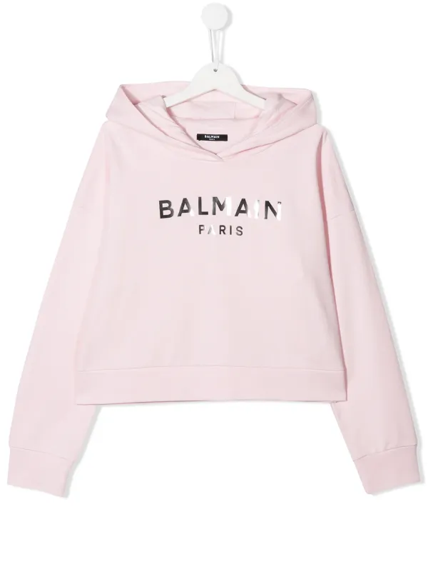 pink balmain hoodie