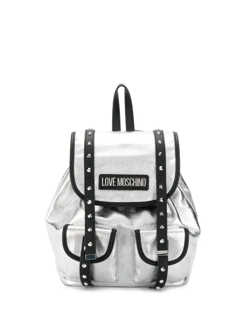 moschino studded backpack