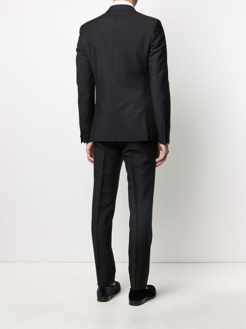 Shop Givenchy Satin Lapel Tuxedo Suit In Black