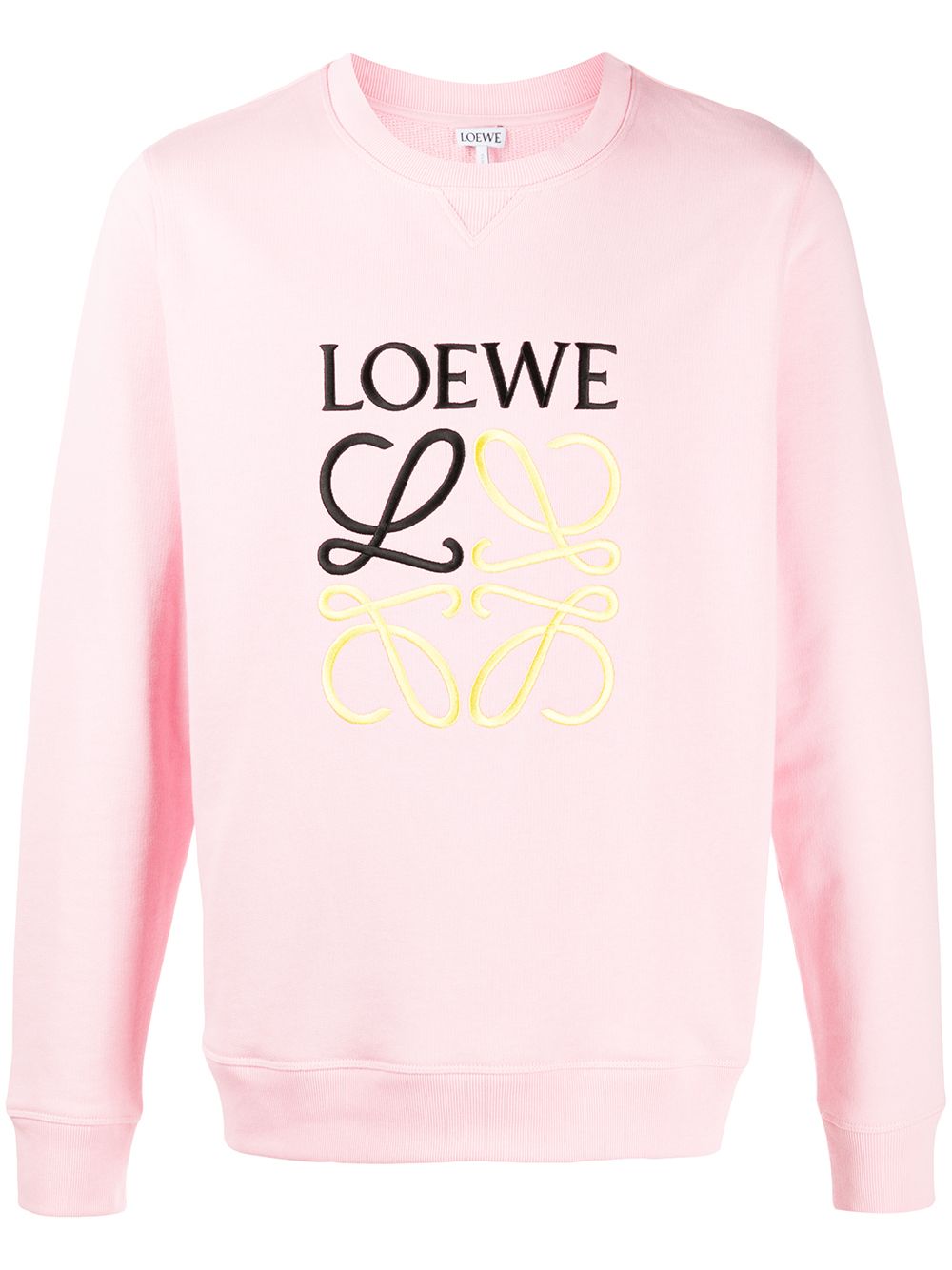 Loewe Pink Embroidered Anagram Sweatshirt