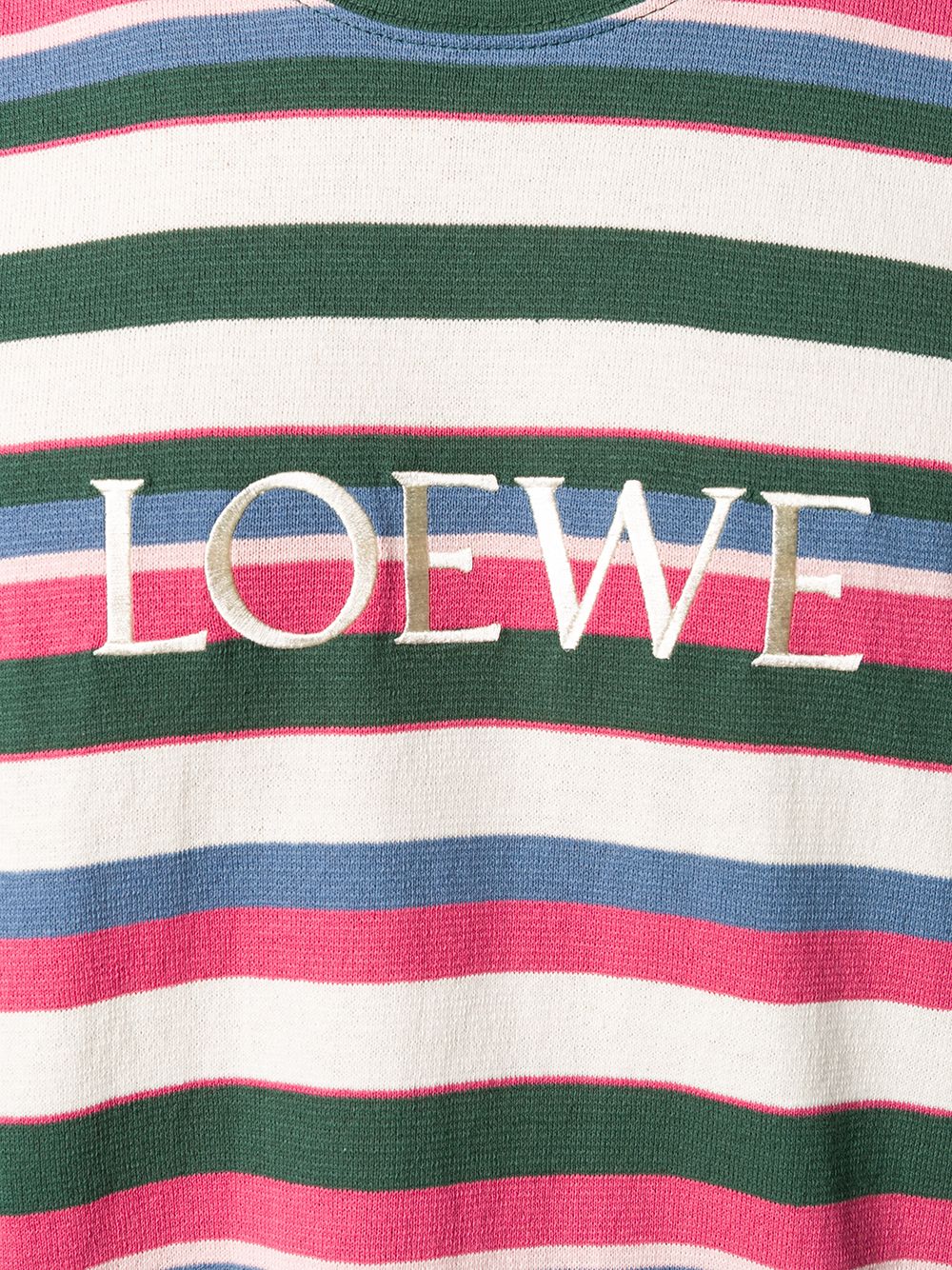 фото Loewe embroidered striped t-shirt