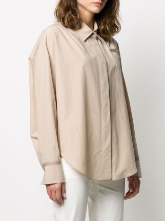 relaxed plain shirt展示图