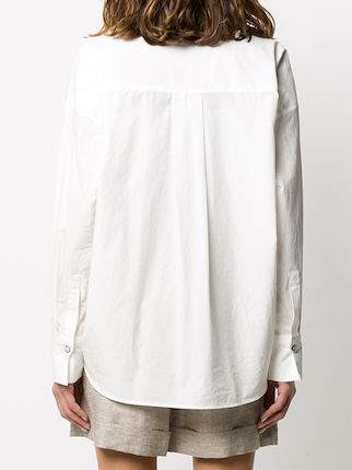 relaxed plain shirt展示图