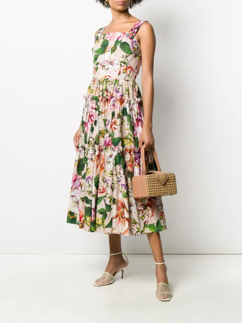 dolce and gabbana printed cotton dress