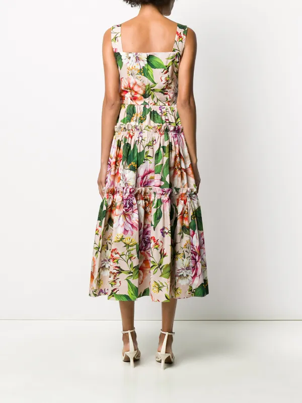 dolce and gabbana printed cotton dress