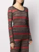 M Missoni بلوزة ميتاليك بنسيج شيفرون