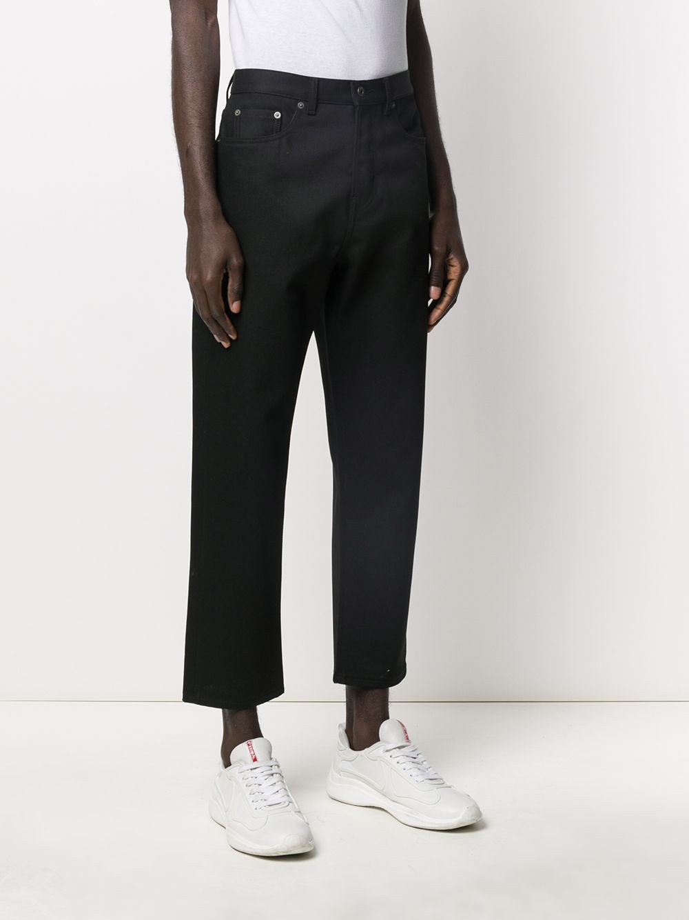 Shop Valentino VLOGO cropped jeans with Express Delivery - FARFETCH