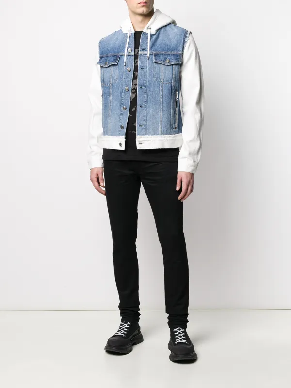 2 tone denim jacket