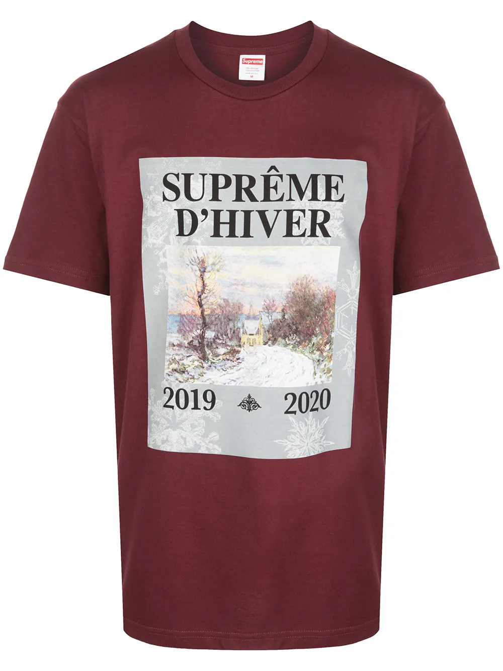 

Supreme playera con estampado de invierno - Rojo