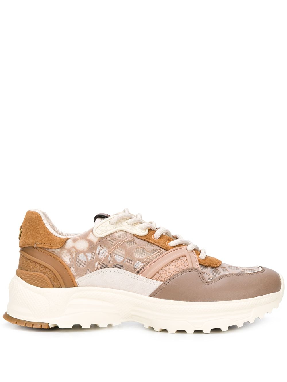 Coach Runner Colour Blocked Sneakers In Neutrals