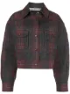 Image 1 of Alexander Wang oversized western plaid blouson