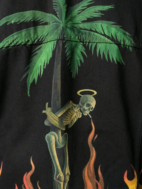 Palm Angels Flames denim jacket 
