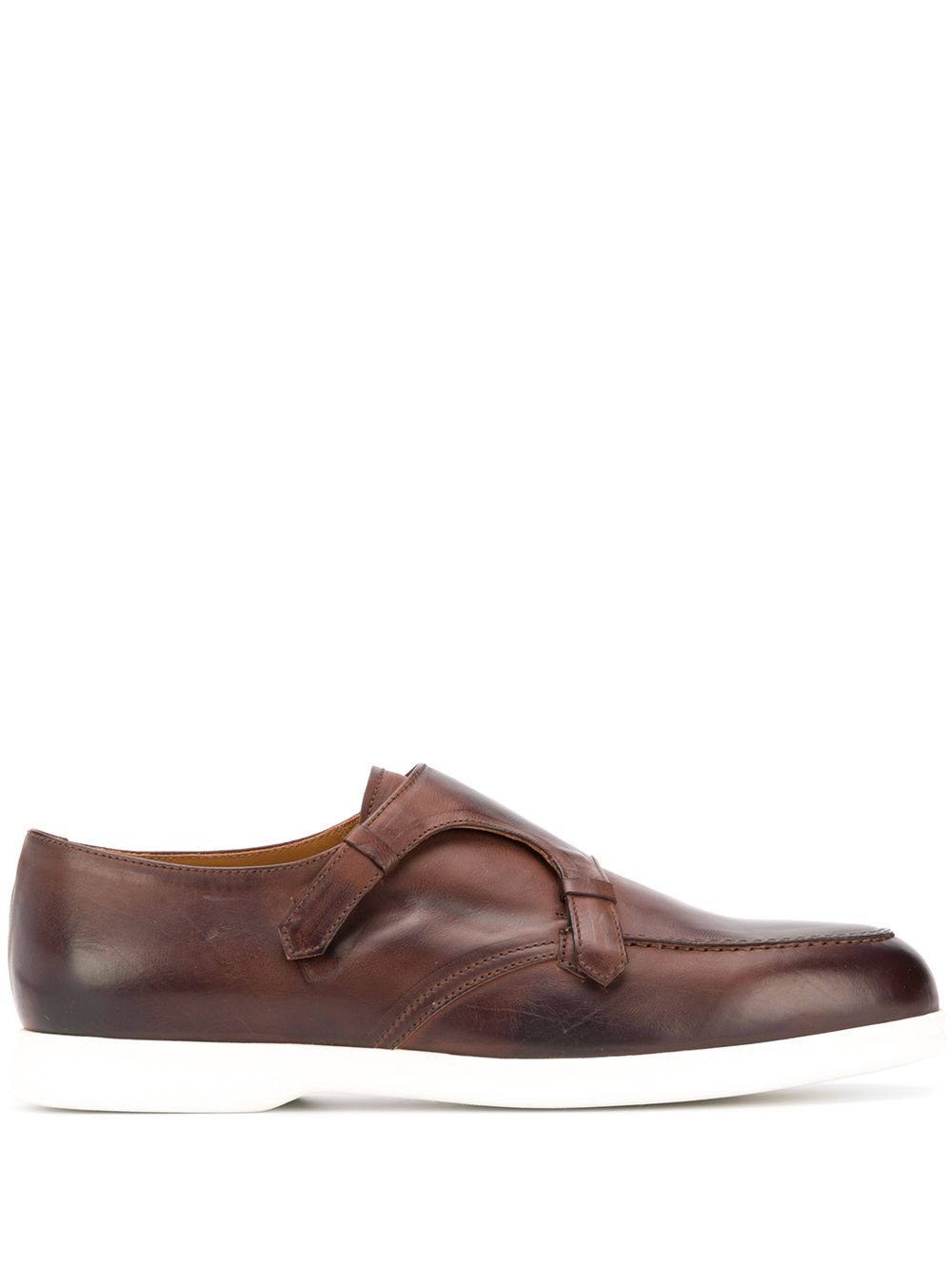 фото Doucal's burnished-effect monk shoes