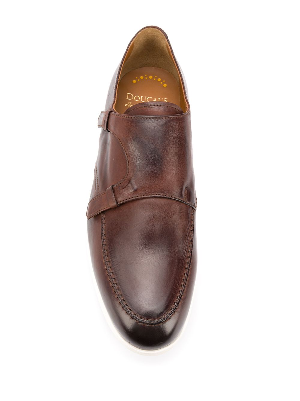 фото Doucal's burnished-effect monk shoes