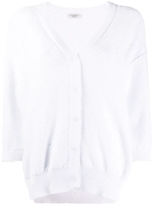 lightweight white cardigan