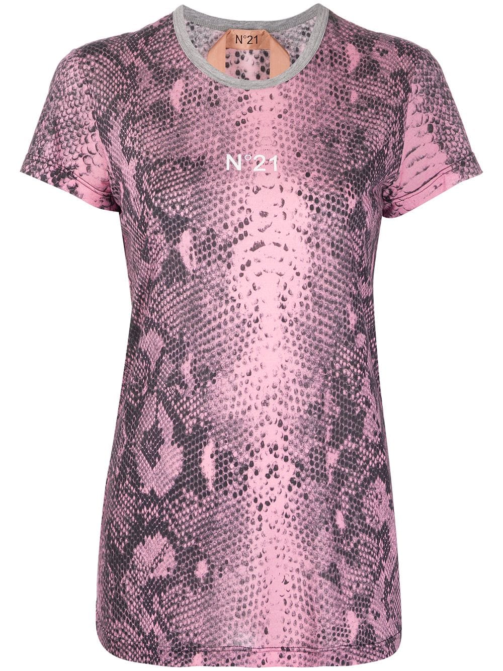 N°21 Snake Print T-shirt In Pink