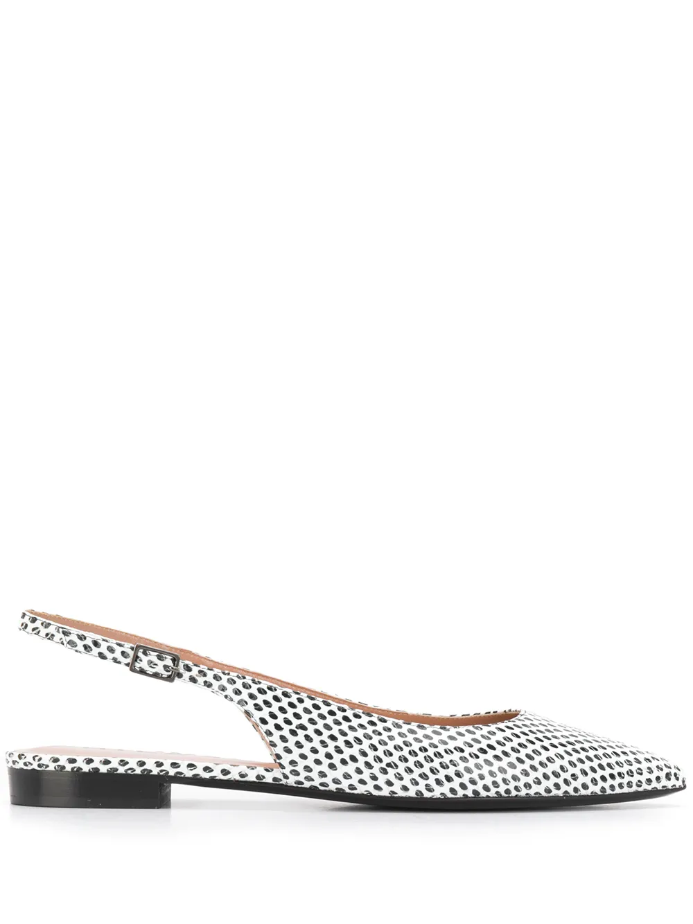 Philosophy Di Lorenzo Serafini Sling-back Pointed Ballerinas In White