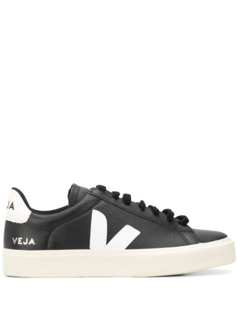 Shop VEJA logo print sneakers with Express Delivery - FARFETCH