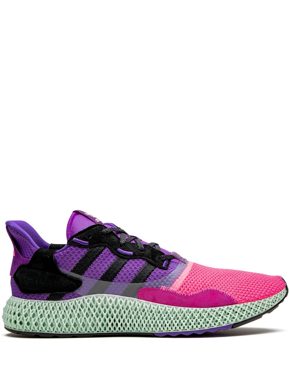 Shop purple \u0026 pink adidas x Sneakersnstuff ZX 4000 4D 'Sunset' sneakers  with Express Delivery - Farfetch