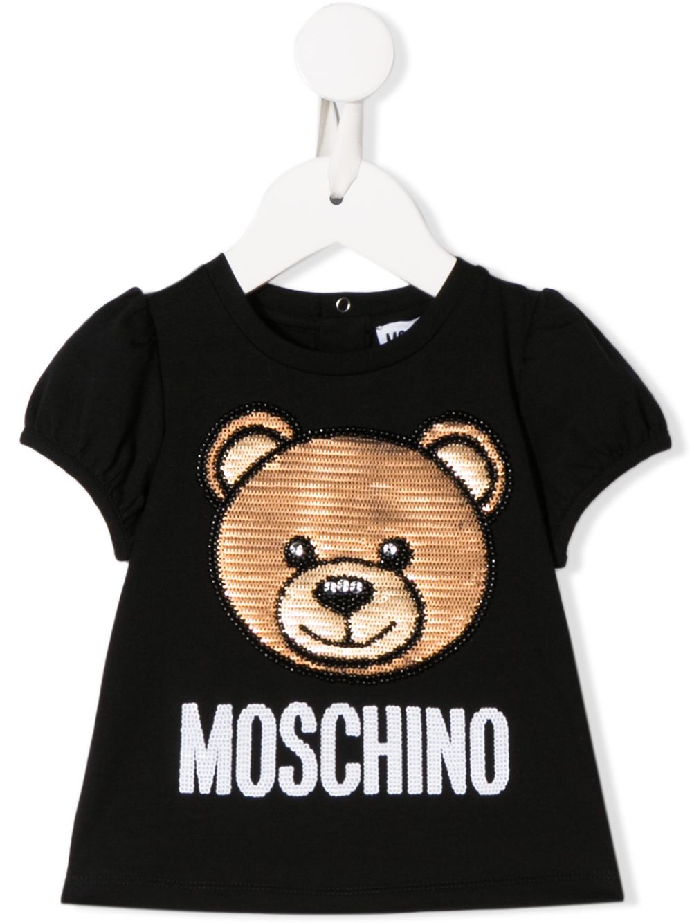 фото Moschino kids футболка с пайетками