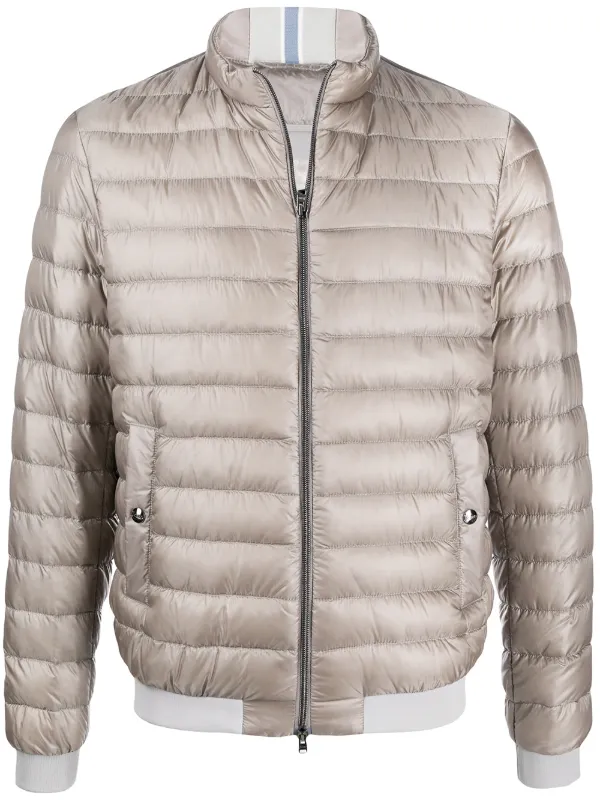 zip front puffer jacket