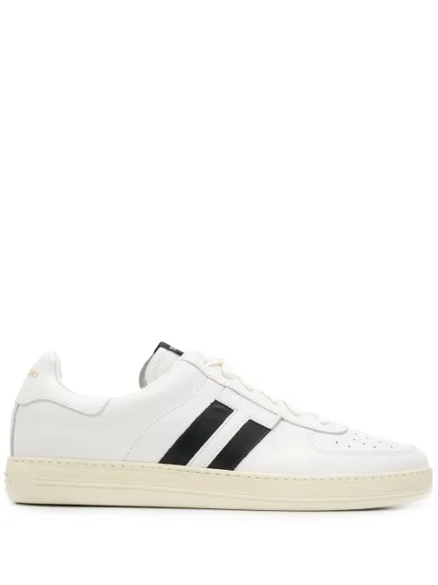 TOM FORD DOUBLE STRIPES LACE-UP SNEAKERS